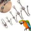 Bird Parrot Foot Chain Stainless Steel Safe Flying Training Bird Anklet Rings Away Accessories Flee-proof Rings Outdoor