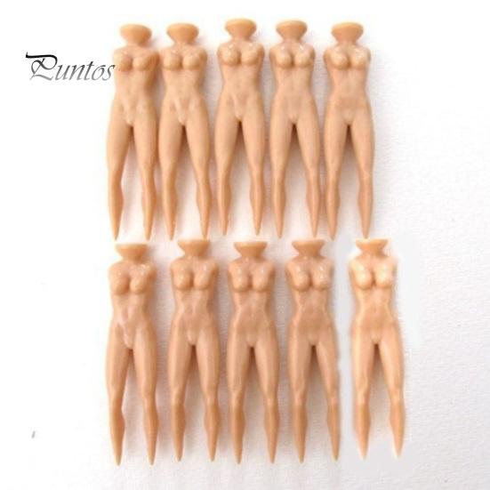Portable Golf Tees 10Pcs Nude Shape Spikes Multi-Function Wear-resistant Easy Installation Plastic Accessories