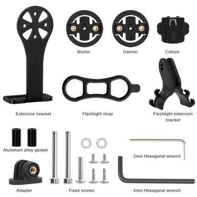 Supporto per Ciclocomputer Supporto per Manubrio Bici Supporto per Fotocamera Ciclismo su Strada MTB Cronometro Tachimetro Staffa per Garmin Edge Bryton CatEye