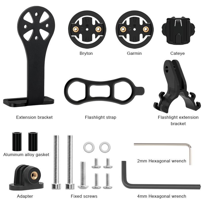 

Держатель для велосипедного компьютера, крепление для камеры на руль велосипеда, MTB, шоссейный велоспорт, секундомер, спидометр, кронштейн для Garmin Edge Bryton CatEye чёрный