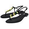 Zara Fashion Open-Toe One-Strap Sandals 1.5Cm Women Sandals Black 3602610800
