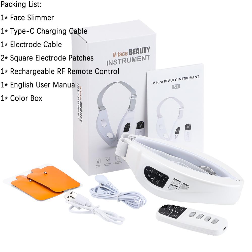 

Устройство для похудения лица Микротоковая вибрация Светодиодный лифтинг лица Постоянная температура Горячий компресс Импульсный перезаряжаемый уход за лицом