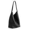 Fashi commuter bucket bag soft pu leather daily shopper female purse handbags new large capacity simple single shoulder Totes
