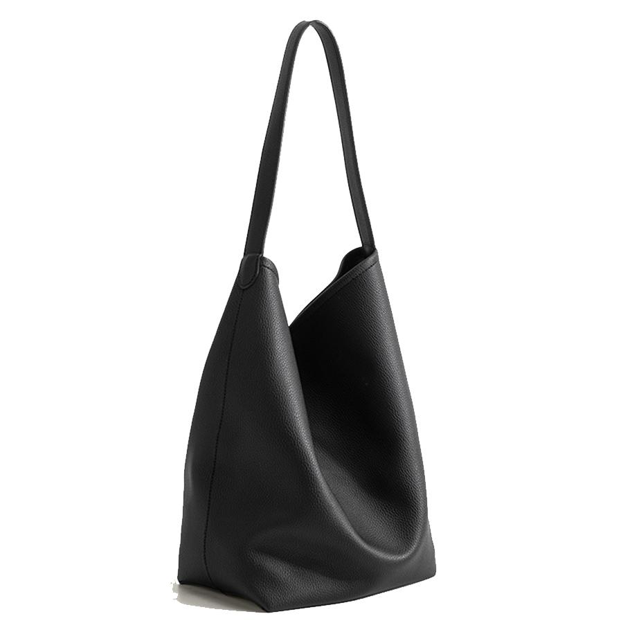 Fashi commuter bucket bag soft pu leather daily shopper female purse handbags new large capacity simple single shoulder Totes