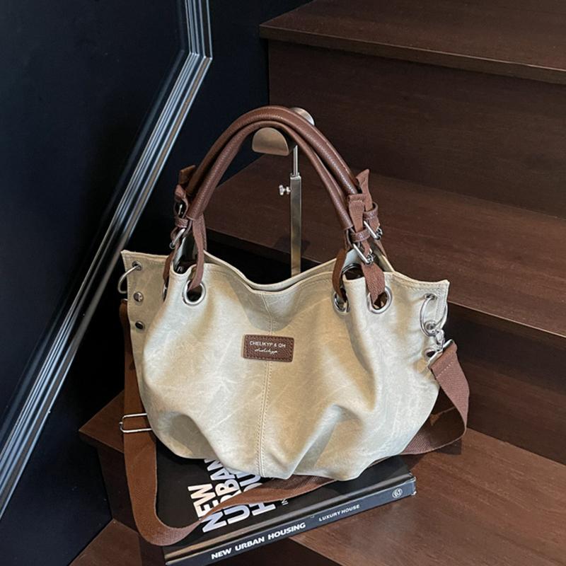 Yogodlns Fashion Minimalist PU Leather Shoulder Bag Casual Large Capacity Tote Bag For Women's Trendy Large Commuting Handbag