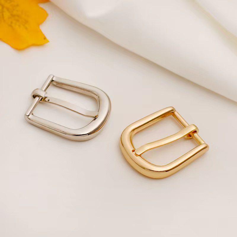1/2Pcs 2cm Inner Diameter Metal Pin Buckle For Thin Belts Women's Belt Accessories Fashionable Belt Buckles