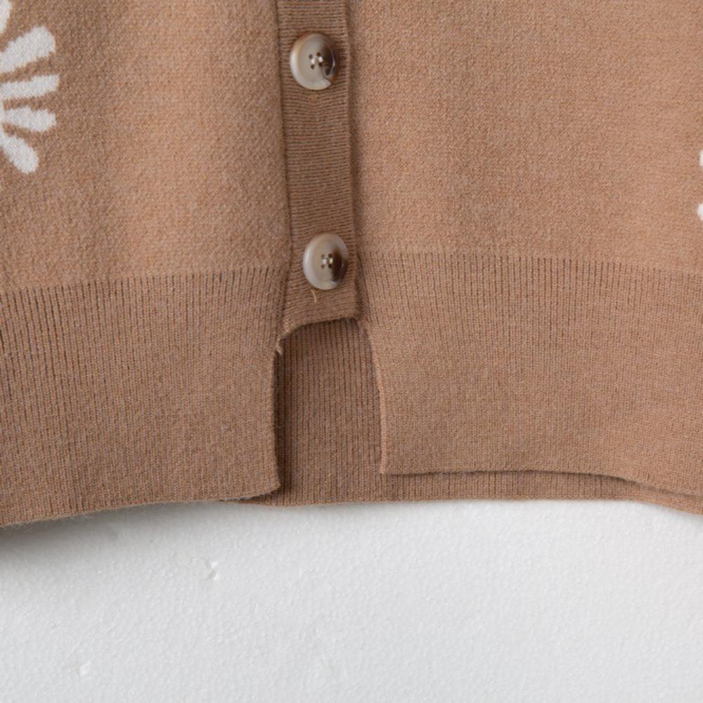 Autumn and Winter Long-sleeved, Round-neck Printed, Fashionable, Comfortable and Warm Long-sleeved Knitted Sweater for Women