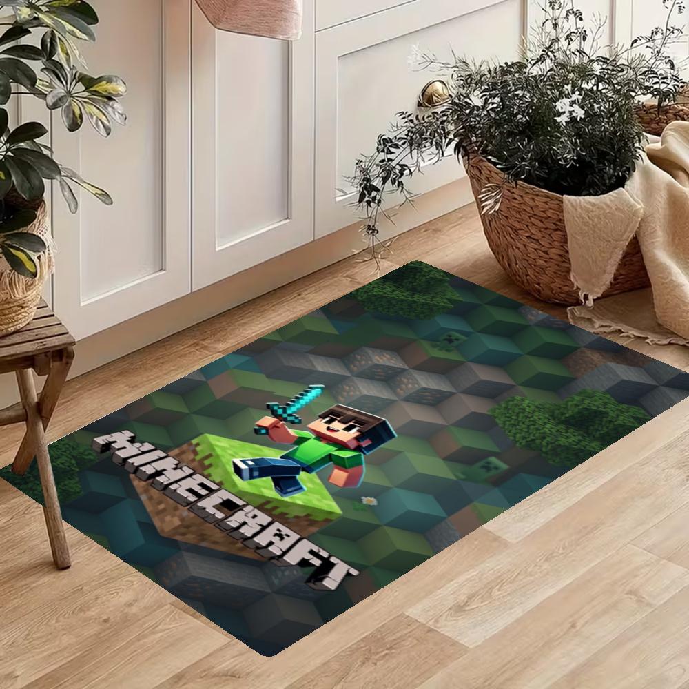Minecraft Kitchen Floor Mat Nonslip Washable Soft Carpet Doormat Suitable For Bedroom Living Room Kitchen And Bathroom Home Decor