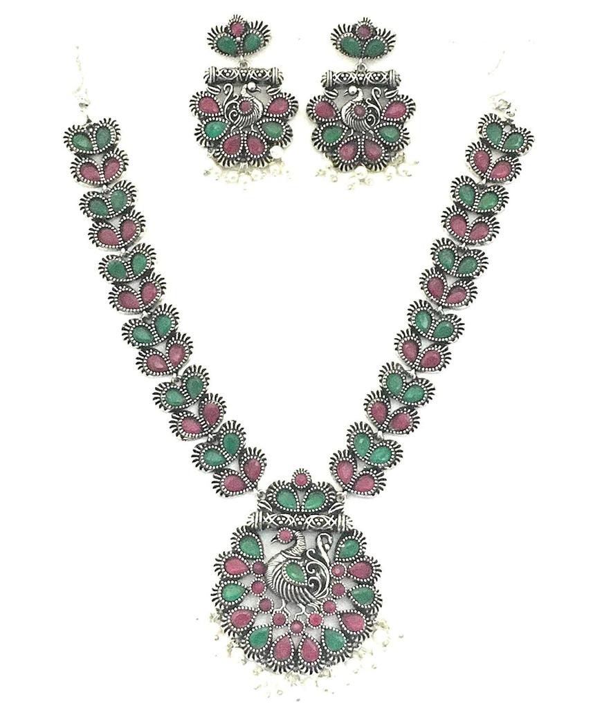 Ensemble de Bijoux Clous Micro Plaqué Or Diamant Américain Pierre Rubis