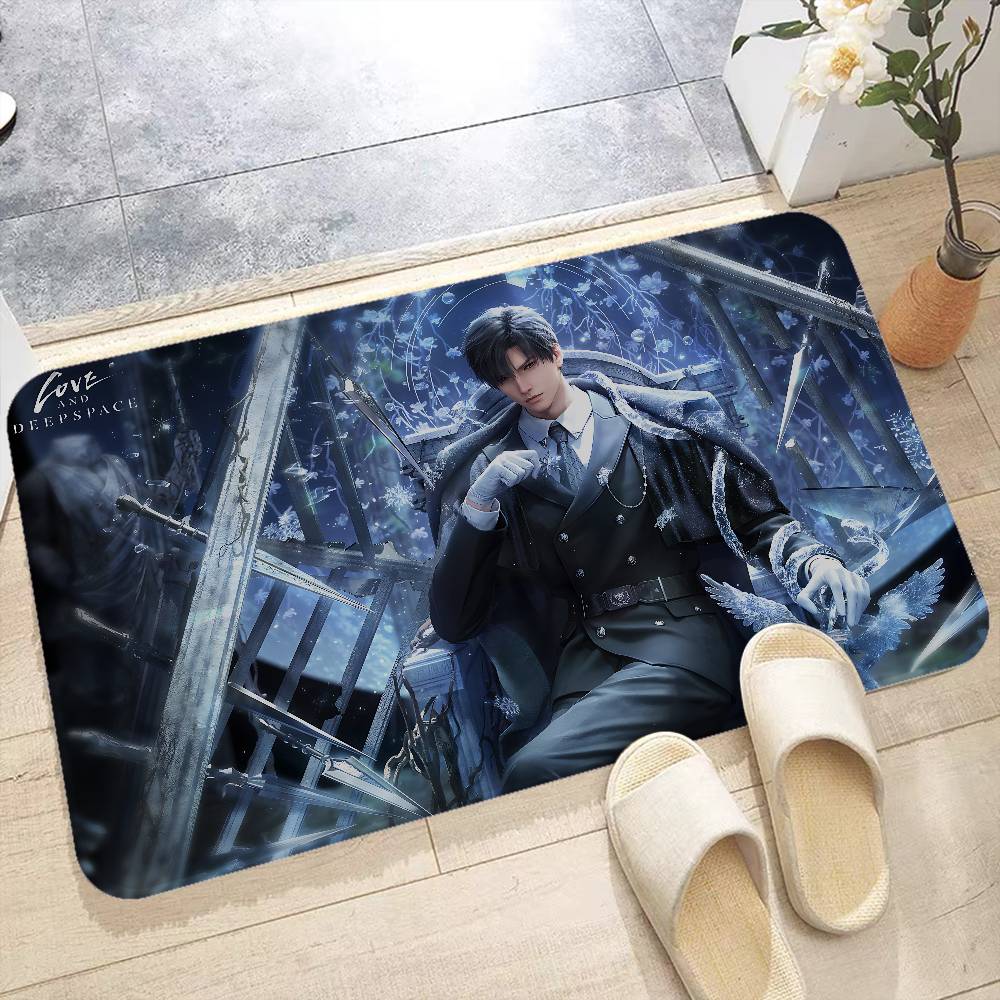 Game LOVE AND D-DEEPSPACE Room Mats Anti-slip Absorb Water Long Strip Cushion Bedroon Mat Welcome Doormat