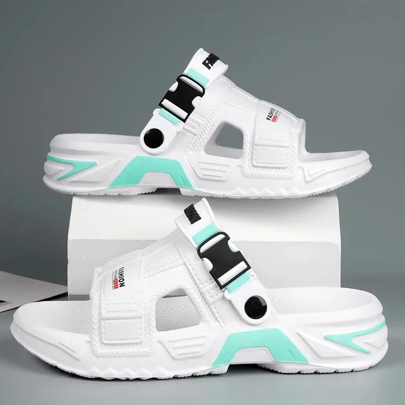 Fashion High Quality Men Outdoor Beach Shoes Slippers Soft Comfortable Sports Clogs Garden Shoes Men's Beach Sandalsbotas Para Hombre