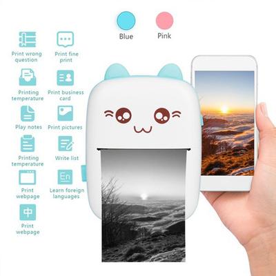 Bluetooth Portable Mini Photo Label Printer Bluetooth Portable Mini Photo Label Printer for Phone Student Wrong Exercises Handheld Thermal Printer
