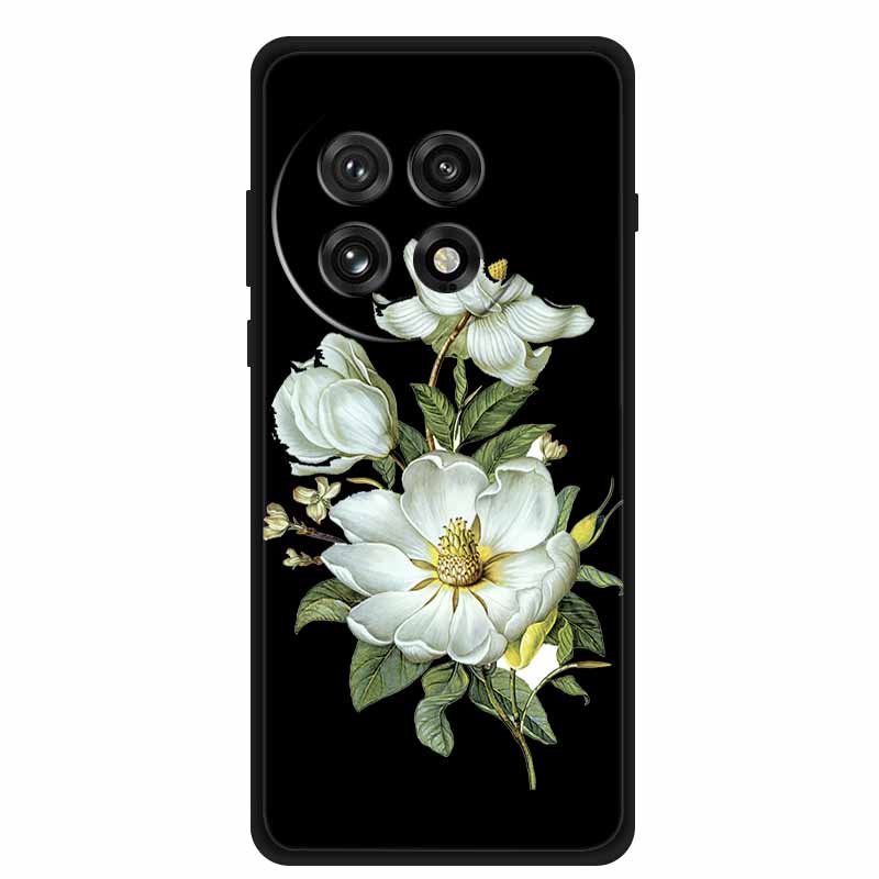 Black Silicone Case For OnePlus 13 5G Case Cartoon Cat Soft Back Cover For OnePlus Ace5 5G Ace 5 Pro 13R Phone Case Shell Coque