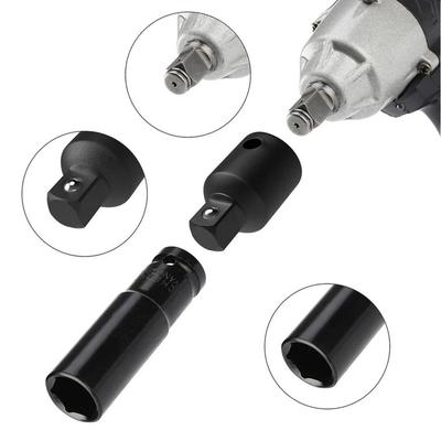 Neuer 1/2 3/8 1/4 Zoll Schlagschrauber-Adapter Langlebiger Tragbarer Schraubenschlüssel-Adapter Chrom-Vanadium-Stahl Reduzierer-Set Werkzeugzubehör