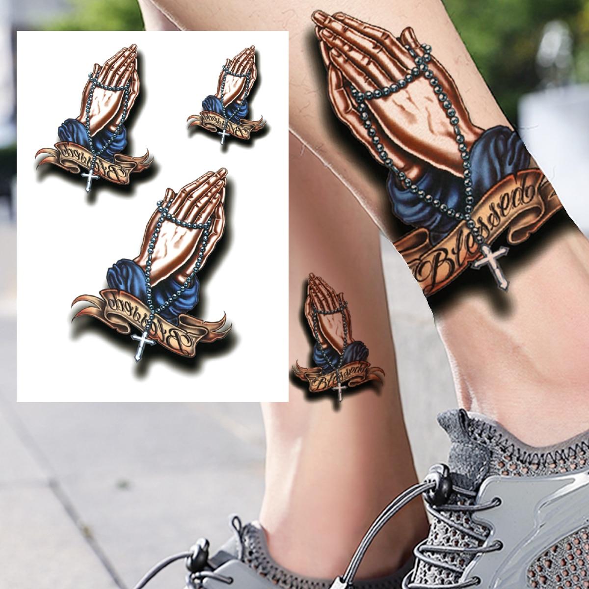 

Акварель 3D тигр временная татуировка для женщин мужчин взрослых детей лиса Лев татуировки наклейка боди-арт рисунок поддельные татуировки с животными Декор