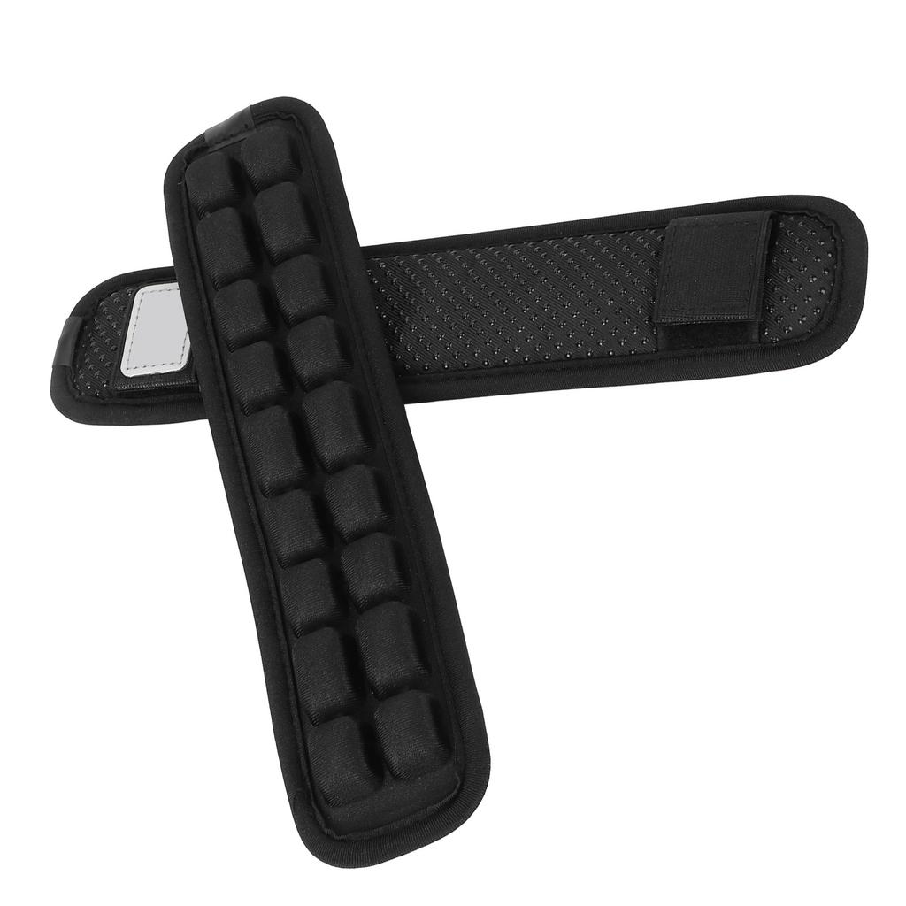 2Pcs Shoulder Strap Pad Anti Gravity Non Slip Backpack Decompression Cushion Accessory Black(S )