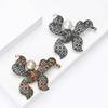 Vintage Strass Hohl Schleife Brosche Anstecknadel Für Damen Kleidung Mantel Accessoires Geschenke