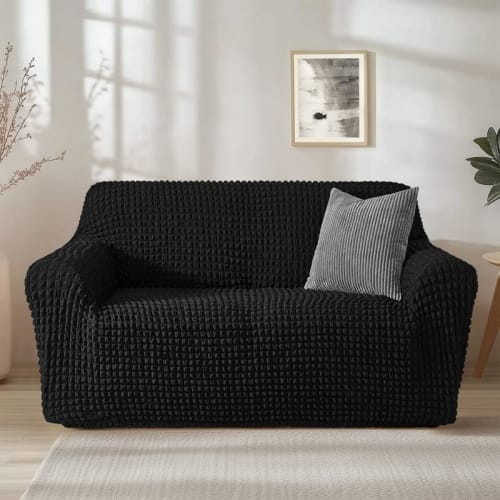 Topfinel Sofa Cover, 1-Seater, with Armrests, Stain-Resistant, Washable, Easy to Put On and Take Off, Non-Slip, Stretchy, Breathable, Durable, Dog and