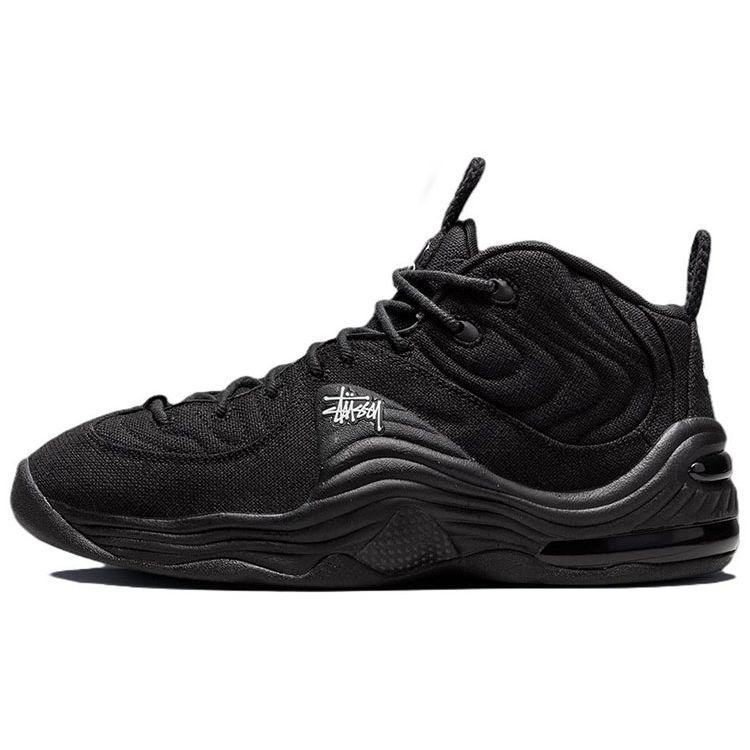 Кроссовки унисекс Stussy x Nike Air Penny 2 Черные с сине-белыми акцентами DQ5674-001 42