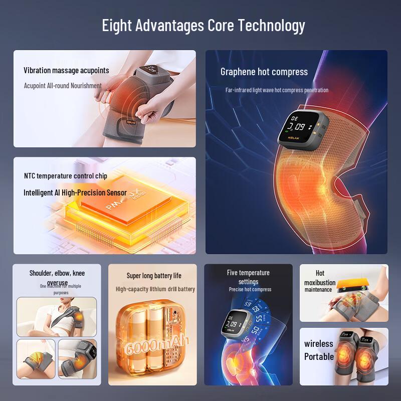 Koozen Heated Knee & Leg Massagers