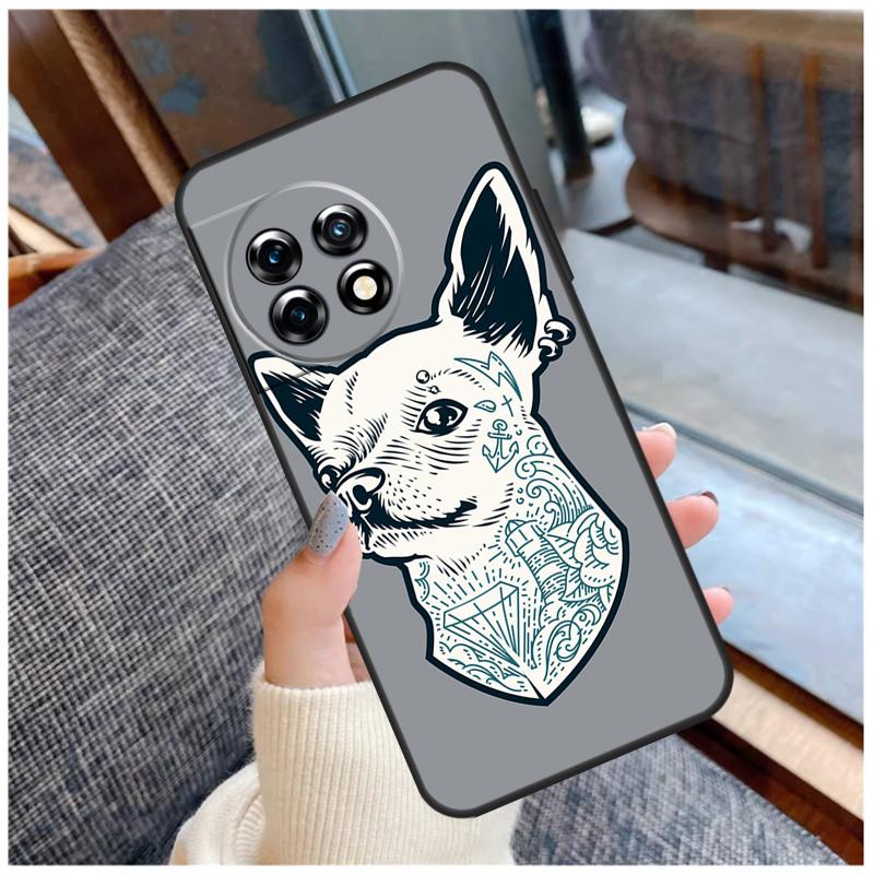 

Cartoon Chihuahua Dog Case For OnePlus 13T 8T 10T 9 10 Pro 15 13 12 11 13R 12R Nord CE 5 2 3 4 Lite N20 N30 Coque OnePlus Nord 4