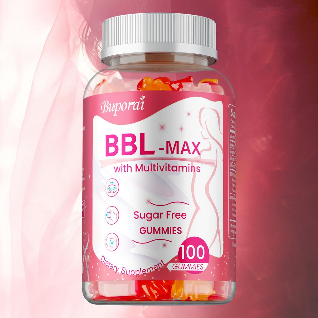 Multivitamin gummies, rich in vitamins A, C, E, and B6 extracts, support skin health, suitable for adults.
