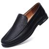 Genuine Leather Men Loafers Slip On Business Casual Leather Shoes Classic Soft Moccasins Breathable Men Flats Soft Driving Shoes