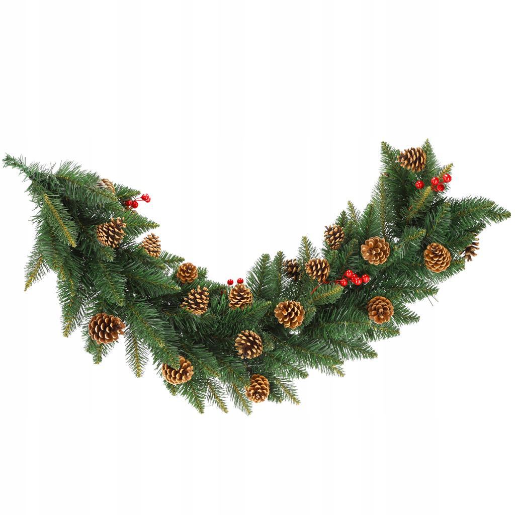 KADAX Christmas Tree Garland 115 Cm Dense Cones