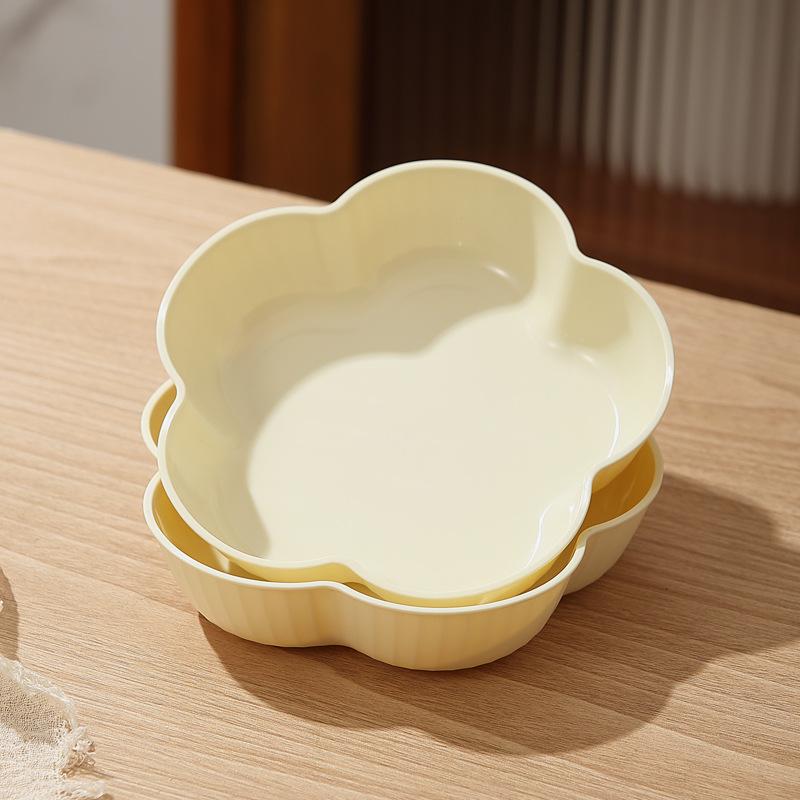 Flower Fruit Plate Home Living Room Snack Plate Fruit Plate Candy Plate Front Desk Snack Plate
