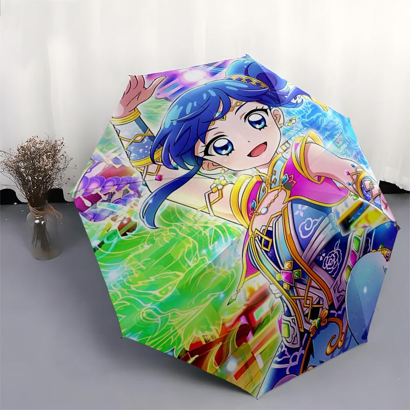 1pc Princess Tutu Outdoor Umbrella - Automatic Opening/Closing, Portable 3-Fold Design, 8-Bone Iron Frame, Perfect Gift for Fans, Travelers, Daily Use