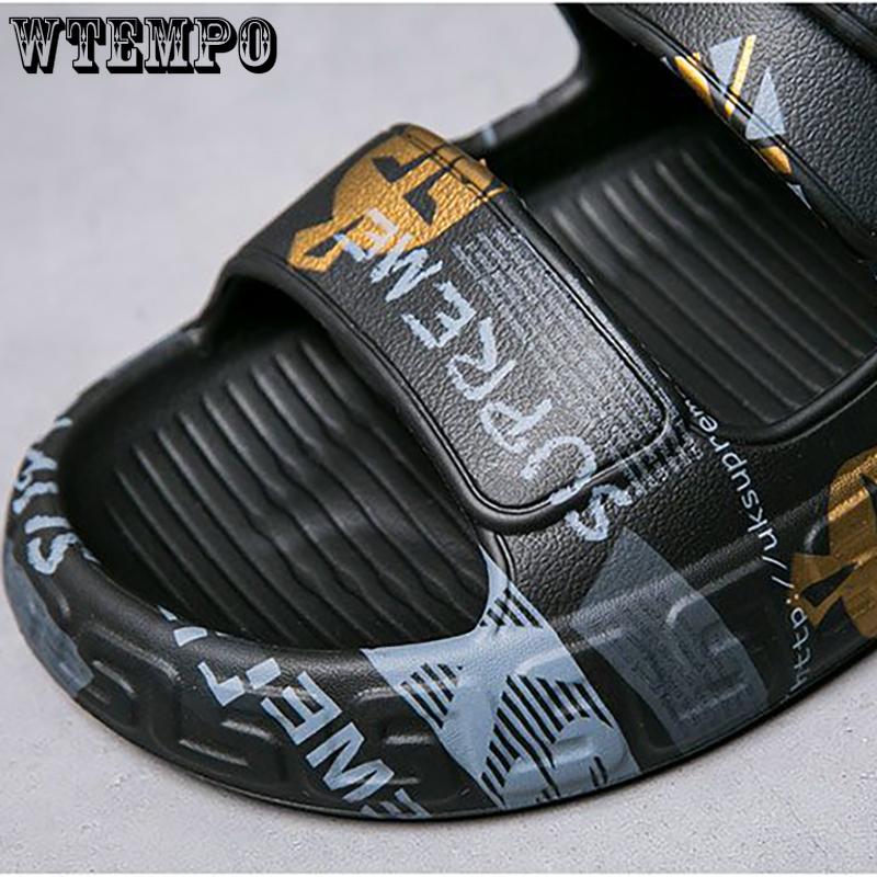 WTEMPO Pánské letní sandály Měkká podrážka Nazouváky Venkovní Dírkované Plážové boty Domácí pantofle Nositelné Protiskluzové Turistické boty