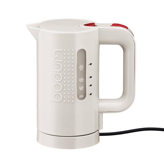Bouilloire électrique - BODUM - BISTRO - 700 W - 0,5 L - Blanc