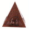 1PC Egyptian Pyramids Figurine Pyramid Alloy Iron Statue Desktop Decoration