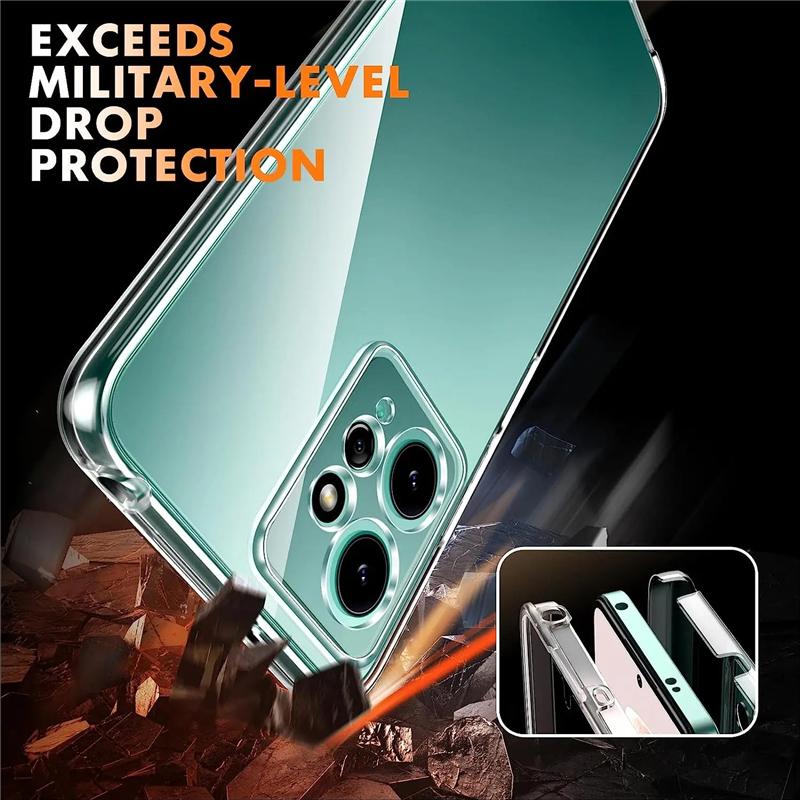 Clear 360 Double Front Back Case For Xiaomi Redmi Note 13 12 11 Pro Plus 12S 11S 13C Poco M4 X4 X6 X5 Pro 5G 4G Transparent Silicone TPU Cover