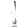 Abay 304 Stainless Steel Hammered Square Handle Serving Spoon Set