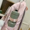 Einfacher Nylon-Rucksack mit Polka-Dots, niedliches Design, lässiger Schülerrucksack mit großem Fassungsvermögen und mehreren Fächern, geeignet für den täglichen Gebrauch und die Schule.