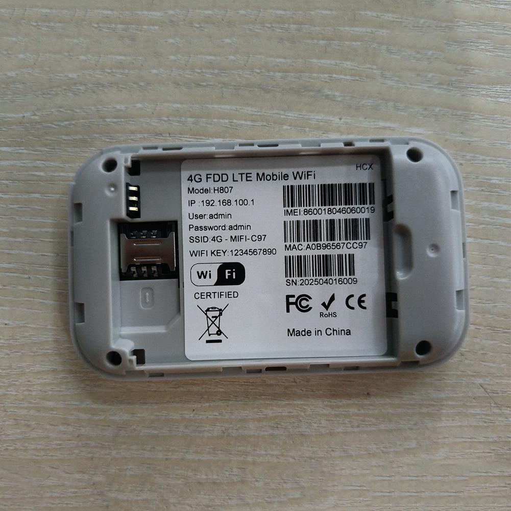 4G Lte Router Wireless Wifi Portable Modem Mini Outdoor Hotspot Pocket Mifi 150mbps with Sim Card Slot Repeater 2100mah