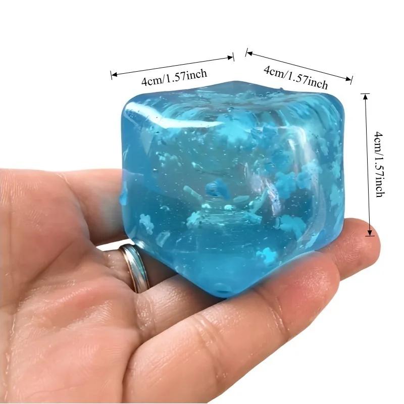 Toys Squishy Snowflak Cube Squeeze Toy Maltose Squeeze Toy Squishy Square Fidgets Funny Anti-stress Sensory Toy for Adults Gift Presents