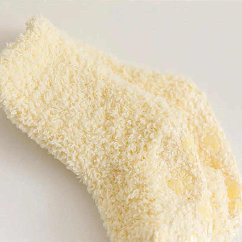 Winter Thick Newborn Socks Coral Fleece Warm Kids Leg Warmers Girls Boys Toddler Soft Baby Autumn Anti-slip Children Plus Stuff