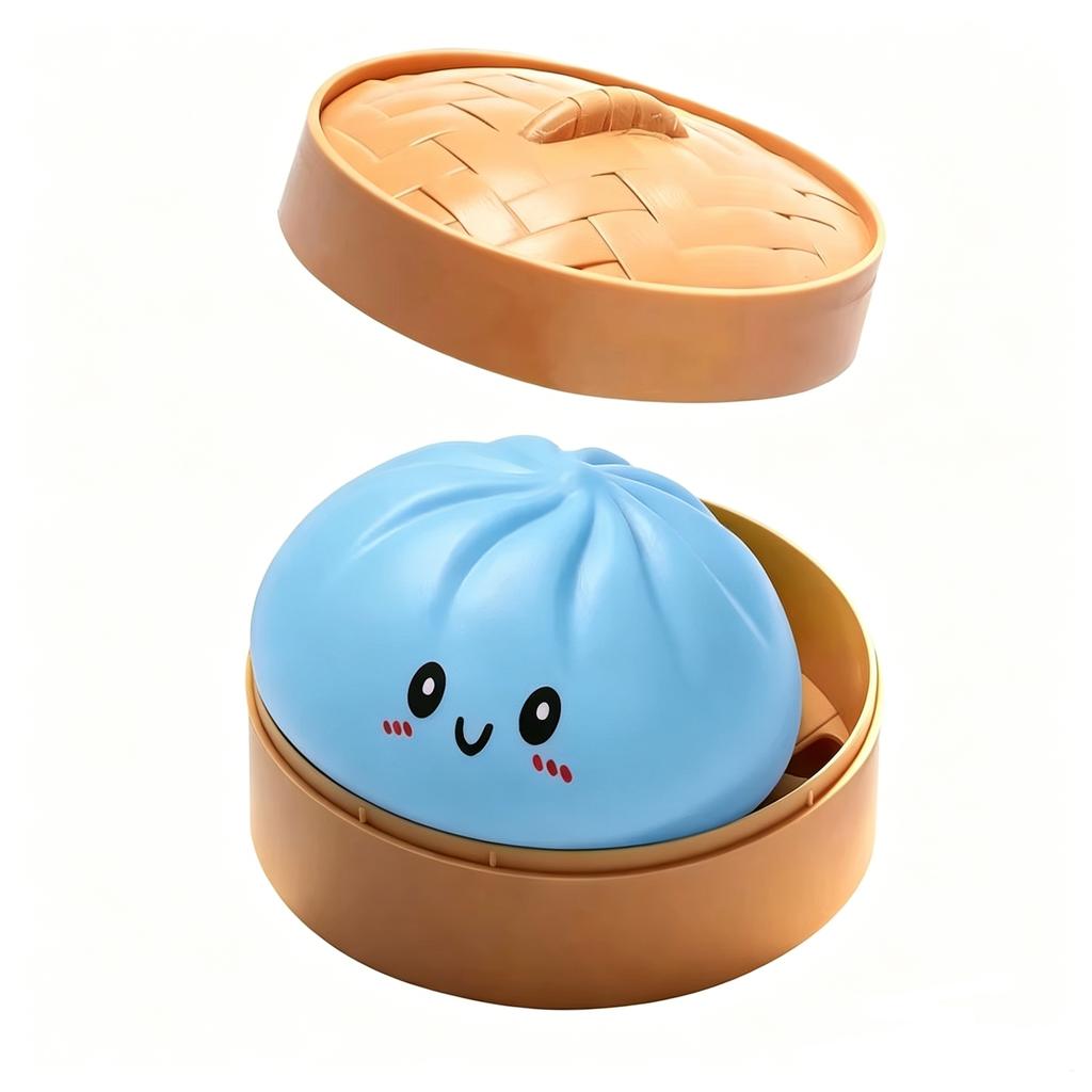 Glitzernder Riesenknödel-Brötchen Squishy Box Seltenes Design Stressabbau Überraschung Fidget Spielzeug Set