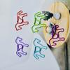 20pcs Colorful Horse Design Metal Paper Clips Creative Animal Shaped Bookmark Binder Clips for Teachers Office School Supplies