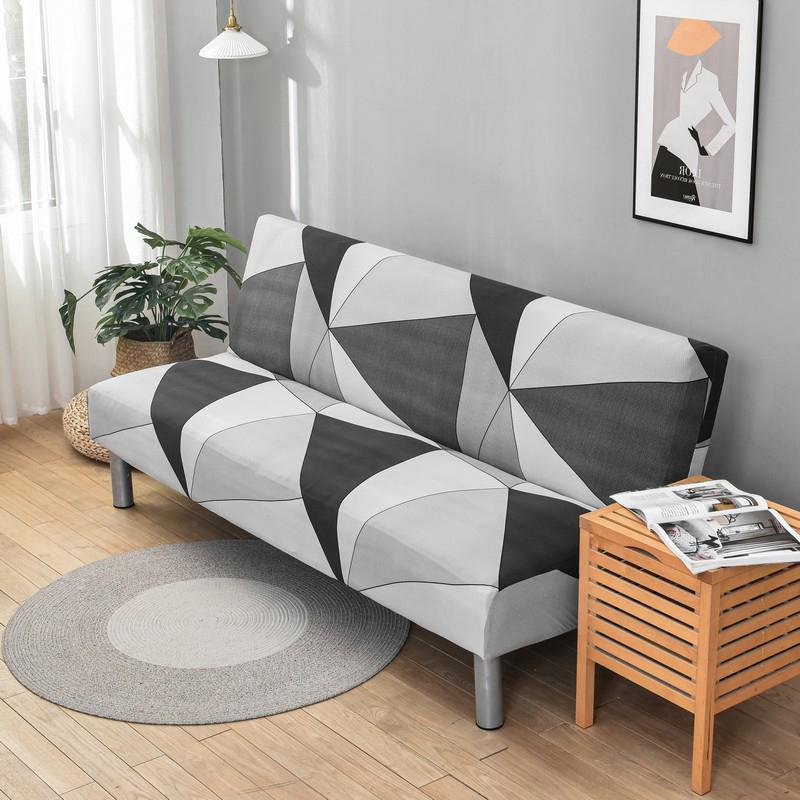 

Чехол-футон для дивана без подлокотников, чехол для складного дивана, чехол для дивана, моющийся, защитный чехол для мебели для дивана без подлокотников S 120-150cm