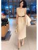 Stylish Plus Size Women's Spring OL Suit Jacket & Dress Set