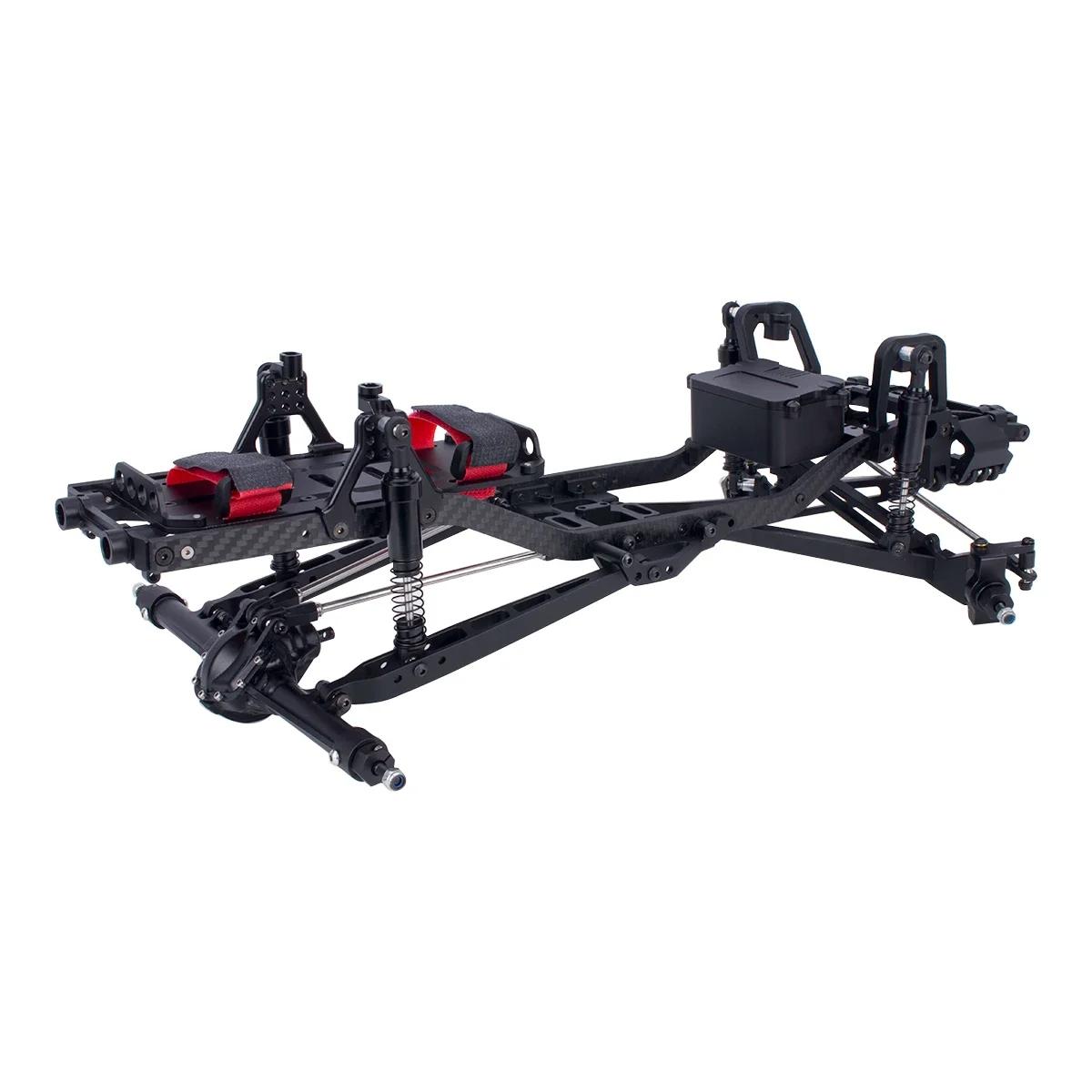 

Комплект металевого шасі з ЧПУ масштабу 1/10 для RC Crawler Car SCX10 II III Pro CAPRA TRX4 Twin I-Beam 2WD Pre-Runner Оновлення DIY Запчастини срібний
