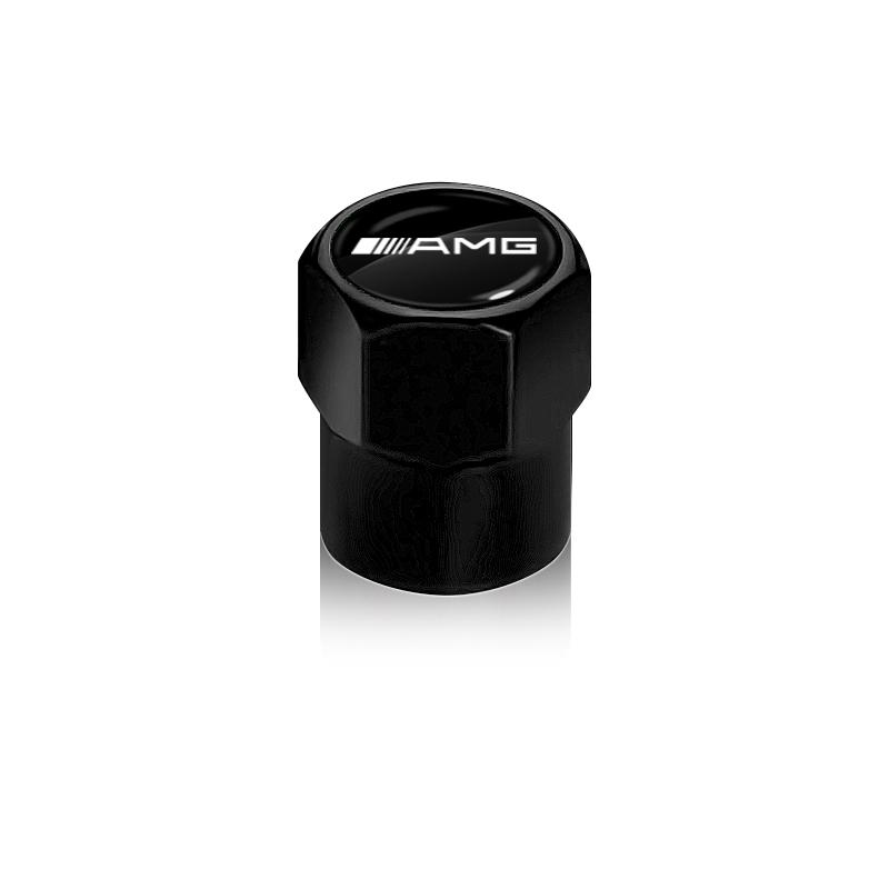 4 stk Bilhjul Dekk Bolt-in Ventilkapsler Merke Bil Tilbehør For Mercedes Benz W205 W177 W212 W213 W221 W220 W176 ML G63 E63 GT AMG
