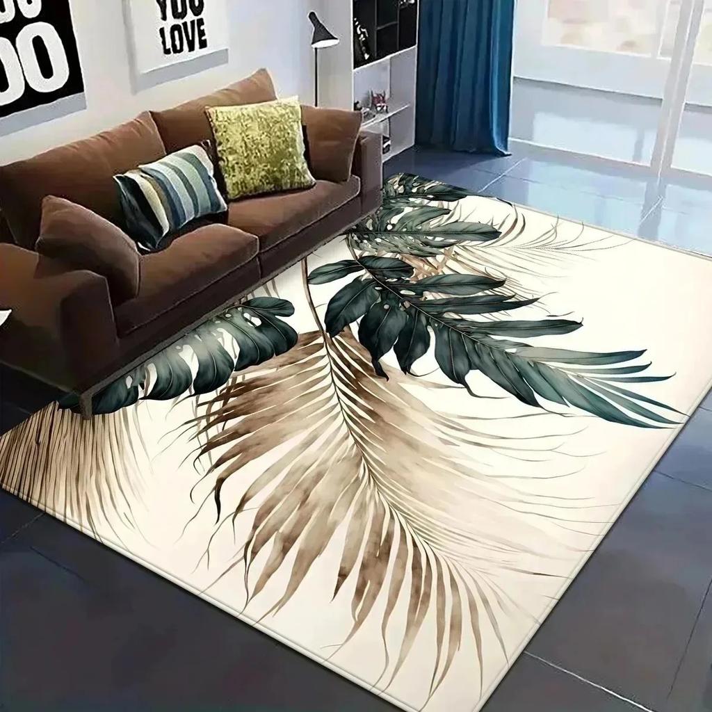 1PC Rose Pattern  Kitchen Rugs Non-Slip Home Door Mats Pop Design Bathroom Rugs Bath Mat Carpet for Home Sink Laundry Decor