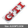 YKPSC1 3D Metal GTI Grill Emblem Badge Rear Trunk Decal Car Sticker for Volkswagen VW Golf 5 6 7 8 MK2 MK3 MK4 MK5 MK6 MK7 Accessories