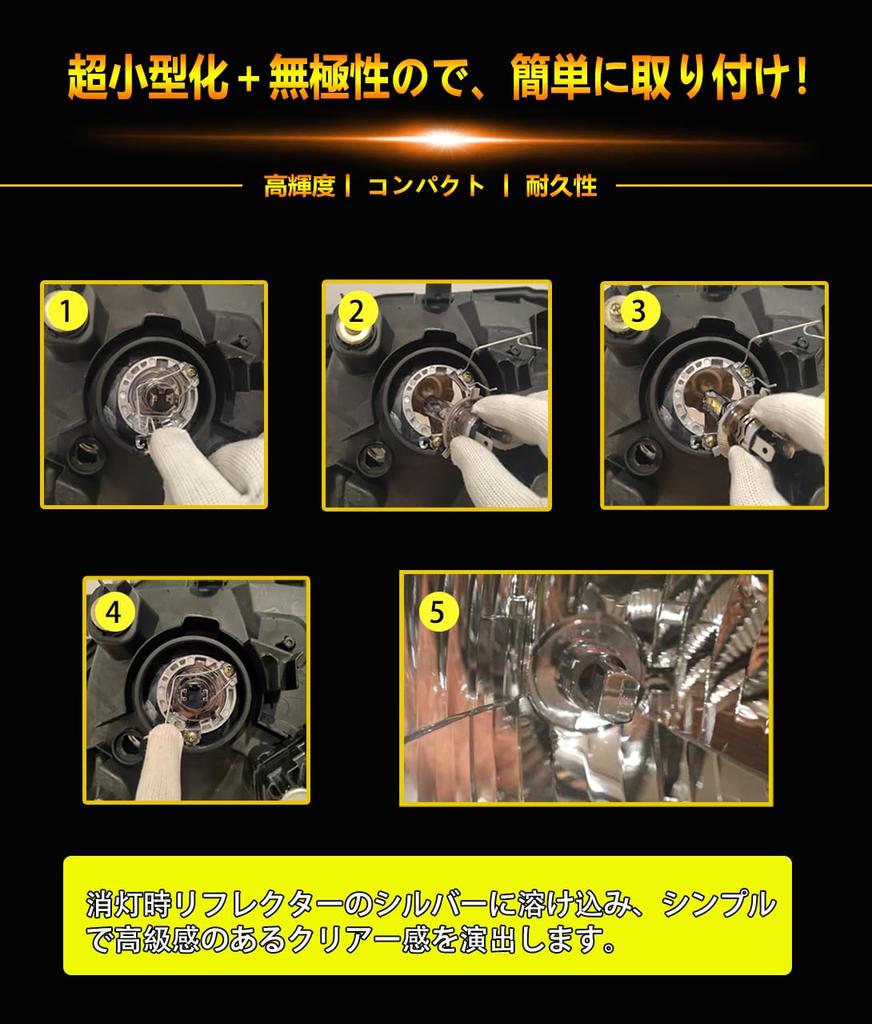 Plated WENLE Super Stealth H4 Led Headlight Bulb Switching Compatible with New Vehicle Inspection Smaller Than Halogen 7 Times Brighter Explosive