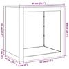 VidaXL Portant de bois de chauffage vert 60x40x60 cm acier, magasin de bûches, porte-bûches de cheminée, support de bûches, 851006