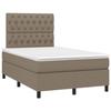 3142005 vidaXL Bed Base with Mattress Taupe 120x200 Cm Fabric